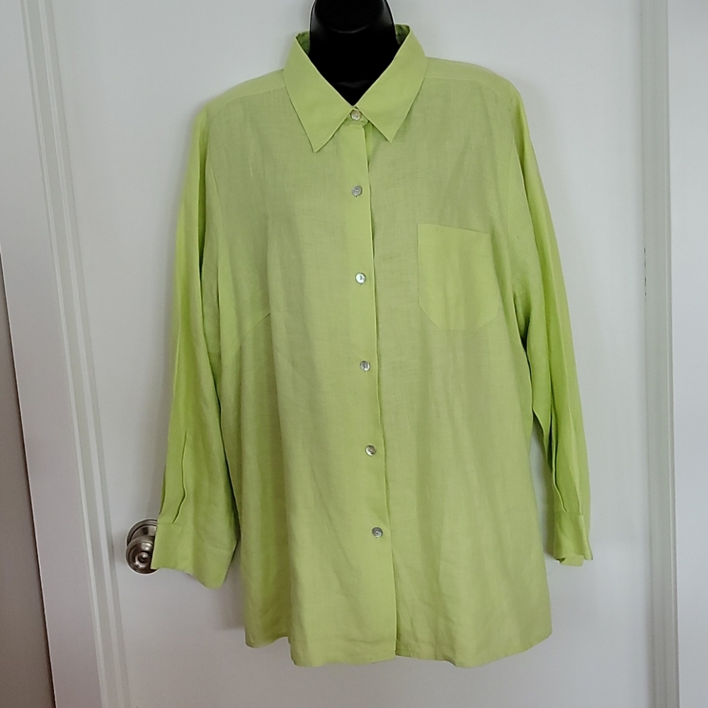 EDWARD... WOMAN LINEN BLOUSE